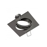 GTV OP-PRAN6-21 PORTO-K mennyezeti spot lámpatest, IP20, négyzet alakú, fekete króm, szögben állítható, DT10 TÍPUS