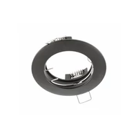 GTV OP-PROD3-00 PORTO mennyezeti spotlámpa, IP20, kerek, fekete, TÍPUS 5514