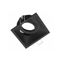 GTV OP-SALKW-00 SALTO süllyesztett mennyezeti lámpatest, IP20, négyzet alakú, fekete