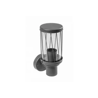 GTV OS-KERT0UA-30 KERTA-A kerti lámpa, E27, MAX.12W, IP44, AC220-240V, 50-60Hz, egyszerű fali lámpa, felső, grafit