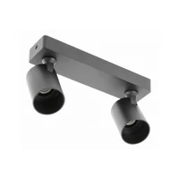 GTV OS-SAN20WOK2-00 Mennyezeti lámpatest SANTO, alumínium, IP20, max. 20W*2, dupla, kerek, fekete