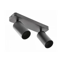 GTV OS-SAN20WOK2B-00 Mennyezeti lámpatest SANTO BIS, alumínium, IP20, max. 20W*2, dupla, kerek, fekete