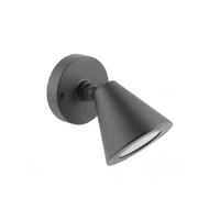 GTV OS-USTI0UD-30 Kerti lámpatest LUSTINO-D , GU10, MAX.20W, IP44, AC220-240V, 50-60Hz, alsó fali lámpa, grafit