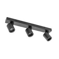 GTV OS-VEN20WKW3-00 Mennyezeti szerelvény VENETO, alumínium, IP20, max. 20W, 3xGU10, kerek, fekete