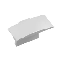 GTV PA-ZASGLAXMW-00 Zárósapka GLAX Mini LED-profilhoz karimával magas ezüstre lakkozott (10 db buborékfóliában)