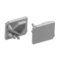 GTV PA-ZASGLAXNKKTT-00 Háromszög alakú hüvelysapka GLAX profilokhoz szögletes - bal és jobb oldali ezüsttel (10 db/blis)