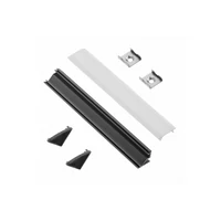 GTV PA-ZGLAXNKKTOMZ-20M GLAX szögletes készlet, fekete színben