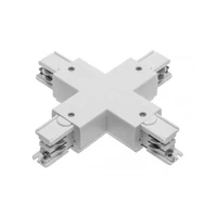 GTV XAE-LKXUB-00 X csatlakozó X-RAIL háromfázisú gyűjtősínhez, 166x166 mm, fehér