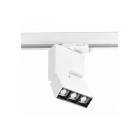 GTV XLD-SRA08WB-NB LED sínpálya lámpatest SIERRA,8W,720lm,AC220-240V,50/60Hz,PF>0,5,Ra≥80,IP20,IK08,4000K,48°,fehér