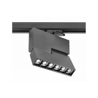 GTV XLD-SRA18WC-NB LED sínpálya lámpatest SIERRA,18W,1620lm,AC220-240V,50/60 Hz,PF>0.9,Ra≥80,IP20,IK08,4000K,48°,fekete