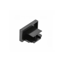 GTV XLT-1FAC71-10 Végzáró sapka 1 fázisú, 2 soros sínhez, fekete