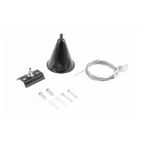 GTV XLT-1FAC79-10 1 fázisú, 2 soros sínes függesztőkészlet, fekete