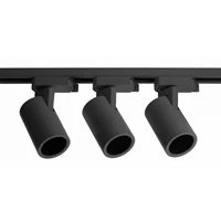 GTV XLT-Z3OP20SZ1B-10 TRAX BIS készlet, 3 db lámpatest 1 fázisú gyűjtősínhez, 1m, 3xGU10, max. 3x20W, AC220-240V, fekete