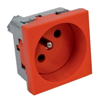 Kopos QP 45X45 BB QUADRO 2P+f  PIN dugalj piros