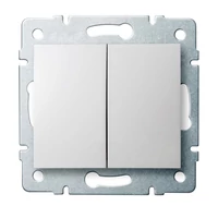 KANLUX 25069 LOGI 02-1022-102 feh, Dupla nyomókapcsoló