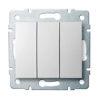 KANLUX 25076 LOGI 02-1090-102 feh, Hármas csillárkapcsoló