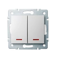 KANLUX 25079 LOGI 02-1120-102 feh, Jelzőfényes csillárkapcsoló
