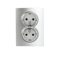 KANLUX 25213 LOGI 02-1270-143 ezü, Dupla dugalj komplett