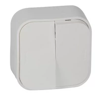 Legrand 782402 Forix 105 falon kívüli csillárkapcsoló fehér IP20