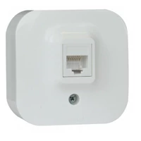 Legrand 782424 Forix falon kívüli 1xRJ45 Cat5e UTP informatikai csatlakozóaljzat fehér IP20