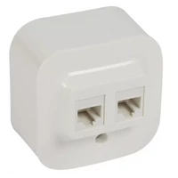 Legrand 782428 Forix falon kívüli 2xRJ45 UTP Cat5e informatikai csatlakozóaljzat IP20 falon kívüli fehér