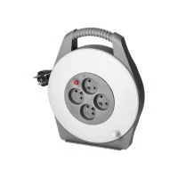 VIRONE CR-2/G Kábeldob, 4x 2P+F aljzat, PVC kábel H05VV-F 3x1mm², 10m