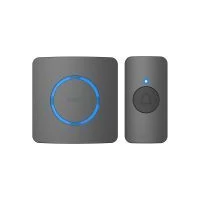 VIRONE DB-11/B ENGA AC, vezeték nélküli, hálózatról működő kapucsengő, tanulórendszerrel, 38 hanggal, 200 m, fekete