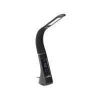 VIRONE DL-12/B DOLOMIT LED 5W, asztali lámpa ébresztőórával, 400lm, 4000K, fekete