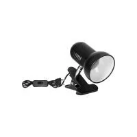 VIRONE DL-20/B CANARD, asztali lámpa fém klipszel, 15W, E27, fekete