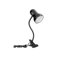 VIRONE DL-21/B GANSO, asztali lámpa klipszel, flexibilis, 15W, E27, fekete