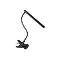 VIRONE DL-22/B TERI II LED, asztali lámpa csiptetővel, 5W, 260lm, 4000K, fekete