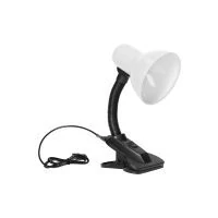 VIRONE DL-3/W LATSA, asztali lámpa csiptetővel, 40W, E27, acél + műanyag, fehér