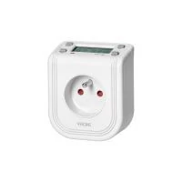 VIRONE DT-4 Elektronikus időzítő felső LCD kijelzővel 230 VAC, 3680 W, 16 kapcsolási mód, jelenlét-szimulátor