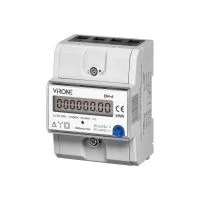 VIRONE EM-6 Háromfázisú energiajelző, 80A, kiegészítő kijelző, impulzus kimenet, RESET gomb, 2 modul, DIN TH-35mm