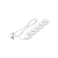 VIRONE ES-6/W/1,5 Elosztók 5x 2P+F , 1,5m H05VV-F 1x1,5mm2, Imax=16A, fehér