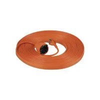 VIRONE GES-2(GS)/15M Kerti hosszabbító kábel 1 Schuko aljzattal, PVC 3x1,5mm², 15m hosszú