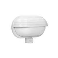 VIRONE LF-1/W MUSAM kerti lámpa, fehér, 180°-os mozgásérzékelővel és ernyővel, 1x60W, E27, IP44, műanyag