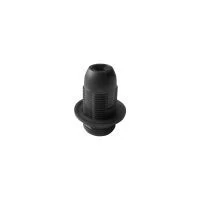 VIRONE LH/E14-2/B Termoplasztikus E14-es foglalat peremmel, fekete