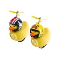 VIRONE LT-21 Kerékpárlámpa + kürt, kacsa alakú sisakkal, 130lm, 800mAh, 6000K, 2 dizájn (mix)