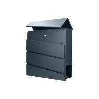 VIRONE MB-1/A BORNEO postaláda újságtartóval, horganyzott acél, antracit