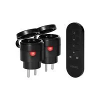 VIRONE RS-7 MINI vezeték nélküli konnektorok távirányítóval, 2+1, 2300W, IP44