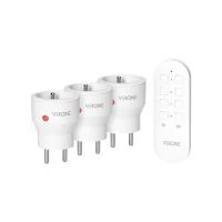 VIRONE RS-8 MINI vezeték nélküli konnektorok távirányítóval, 3+1, 2300W