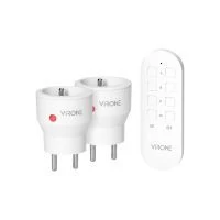 VIRONE RS-9 MINI vezeték nélküli konnektorok távirányítóval, 2+1, 2300W