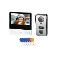 VIRONE VDP-60FHD CETI Full HD videós kaputelefon szett, kézibeszélő nélküli, 7"-os LCD érintőképernyővel, SD-kártyahellyel, Full HD kamerával 1080p, 125 kHz-es proximity kártya- és címkeolvasóval