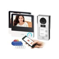 VIRONE VDP-69 PAVONIS MULTI, videós kaputelefon szett, 7"-os LCD érintőképernyővel, Wi-Fi/App, SD-kártyahellyel, Full HD kamerával 1080p, 125 kHz-es proximity kártya- és címkeolvasóval