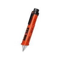 VIRONE VT-5 Induktív feszültségmérő zseblámpával, 12-1000V AC/DC, narancssárga