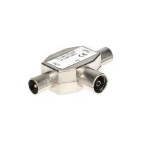 VIRONE ZA-9 TV T-csatlakozó aljzat / 2x dugó, fém