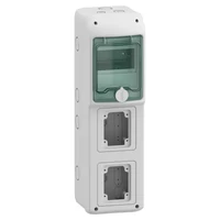 Schneider 13178 MUREVA (Kaedra) Kiselosztó, átlátszó ajtó, 1x5 modul+2 nyílás
