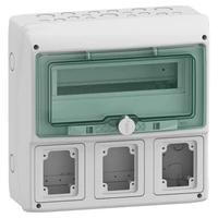 Schneider 13180 MUREVA (Kaedra) Kiselosztó, átlátszó ajtó, 1x12 modul+3 nyílás