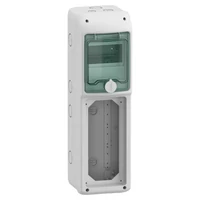 Schneider 13185 MUREVA (Kaedra) Kiselosztó, átlátszó ajtó, 1x5 modul+1 nyílás